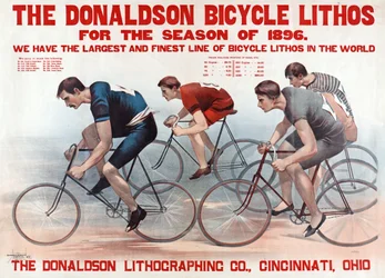 The Donaldson Bicycle Lithos for the Season of 1896